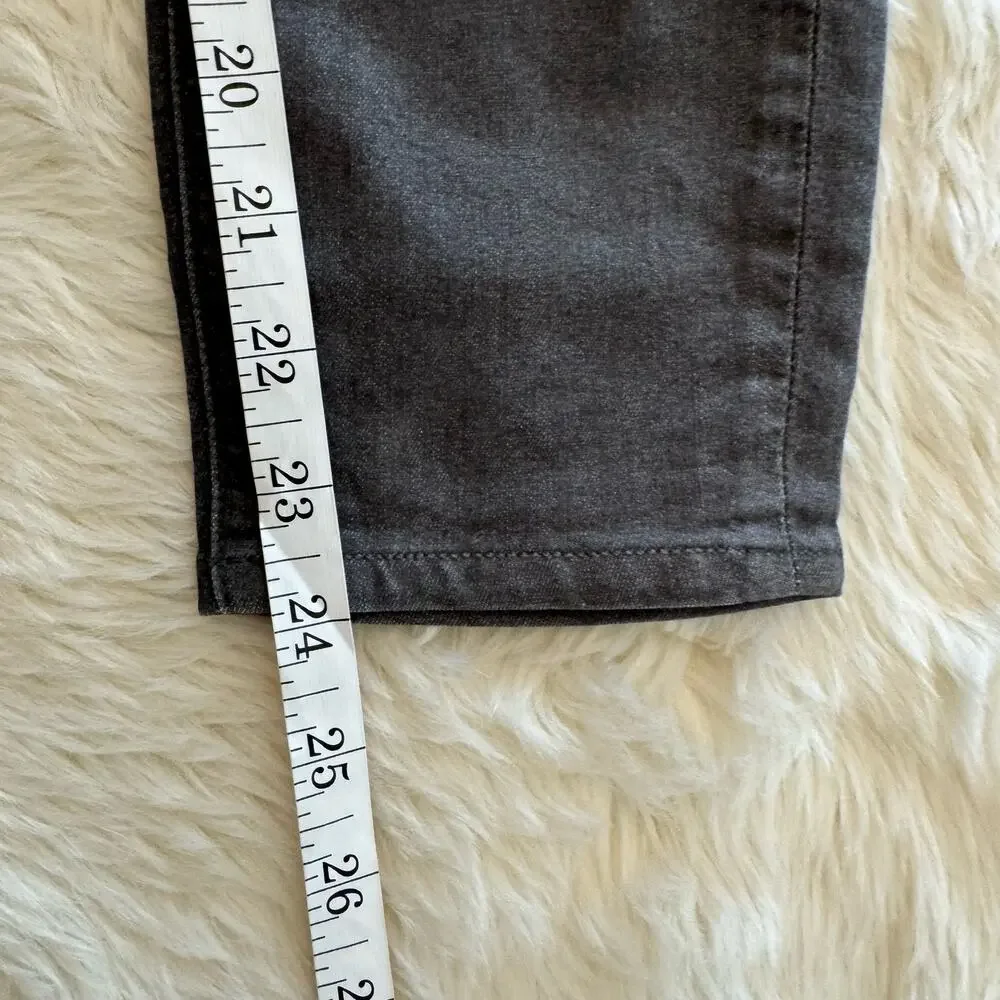 Helmut Gray Stretch Pull On Cropped Jeans 26